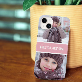 Funda Para iPhone 11 Te Amo Abuela 2 Fotos Rosa Sonrosado