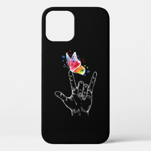 Funda Para iPhone 12 Te Amo El Autismo De La Mariposa Del Idioma Del R