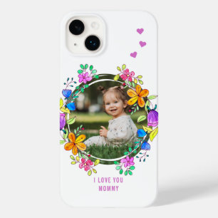 Funda Para iPhone 14 Plus De Case-Mate TE AMO MAMÁ Foto Floral Moderno Colorido