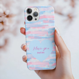 Funda Para iPhone 15 Pro Te Amo Mamá - Personalizable Pastel Moderno