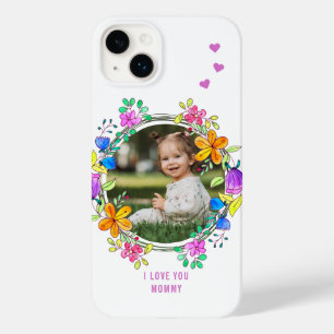 Funda Para iPhone 14 Plus De Case-Mate TE AMO MOMMY Foto Colorful Floral Moderno