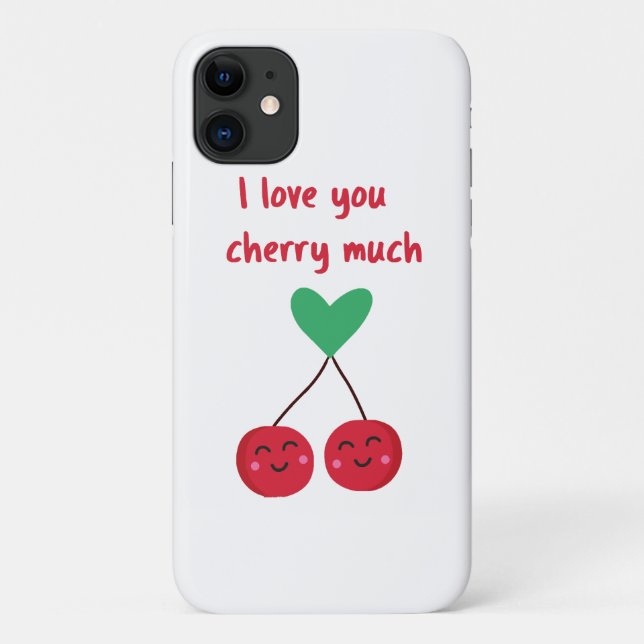 Funda De Case-Mate Para iPhone Te Amo Mucho Cherry San Valentín (Reverso)