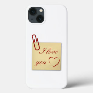 Funda Para iPhone 13 Te amo - Nota romántica - Estuche para iPhone Fun