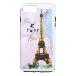 Funda Para iPhone 8 Plus/7 Plus Te amo París, amo París. Torre Eiffel
