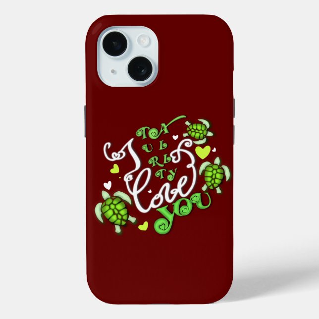 Funda De Case-Mate Para iPhone Te amo totalmente - Día de San Valentín (Reverso )