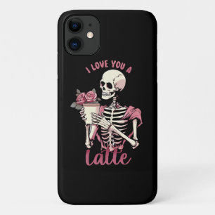 Funda Para iPhone 11 Te amo un esqueleto del día de San Valentín