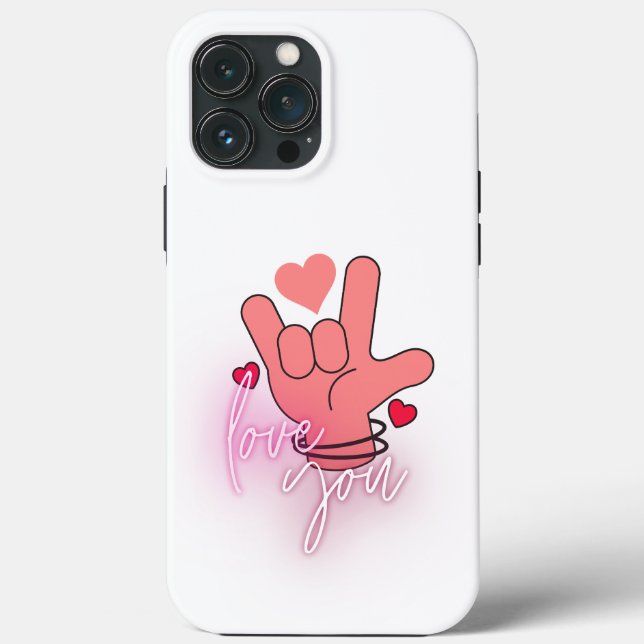 Funda De Case-Mate Para iPhone Te amo.w (Reverso )