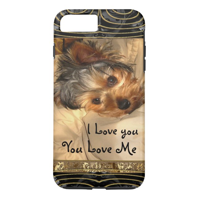 Funda De Case-Mate Para iPhone Te amo Yorkie (Reverso)