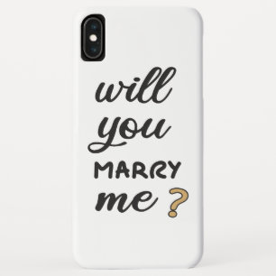 Funda Para iPhone XS Max ¿Te casarás conmigo?