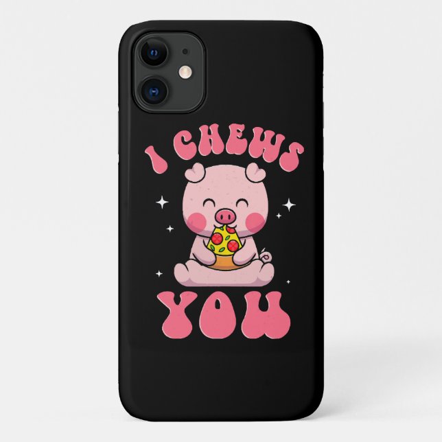Funda De Case-Mate Para iPhone Te Mastico Tu Pizza (Reverso)