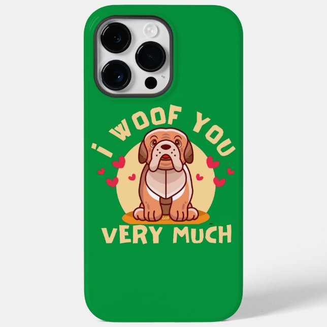 Funda De Case-Mate Para iPhone TE QUIERO MUCHO valentín divertido         (Reverso )