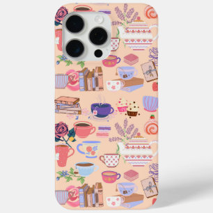 Funda Para iPhone 15 Pro Max Té y Libros Lindos