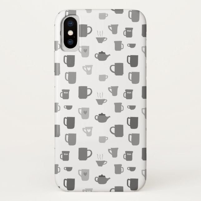 Funda De Case-Mate Para iPhone Té y tazas (Reverso)
