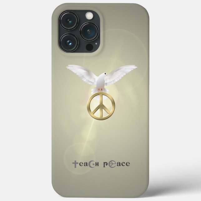 Funda De Case-Mate Para iPhone Teach Peace | (Reverso )