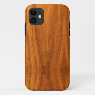 Funda Para iPhone 11 Teak Veneer Wood Grain Style
