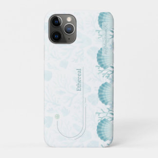Funda Para iPhone 11 Pro Teal Oceanic Pearls Personalised 