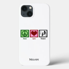 Funda Para iPhone 13 Teatro de amor por la paz personalizado