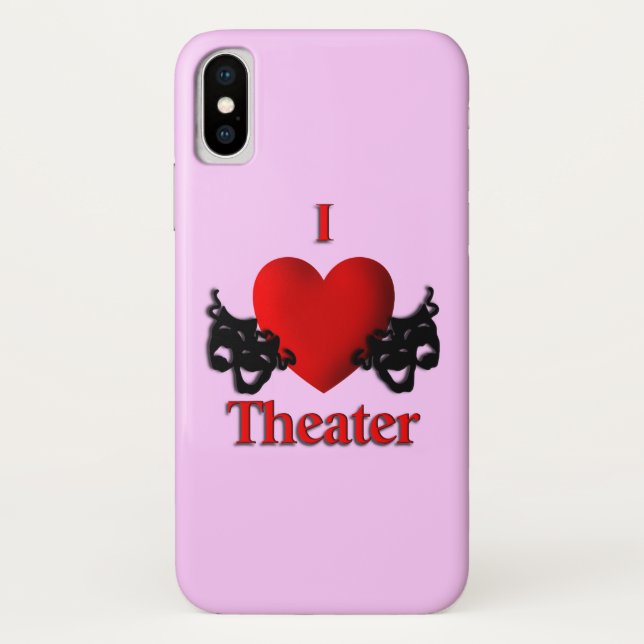 Funda De Case-Mate Para iPhone Teatro I Heart (Reverso)