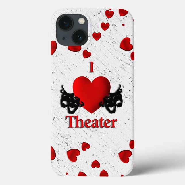 Funda De Case-Mate Para iPhone Teatro I Heart (Reverso)