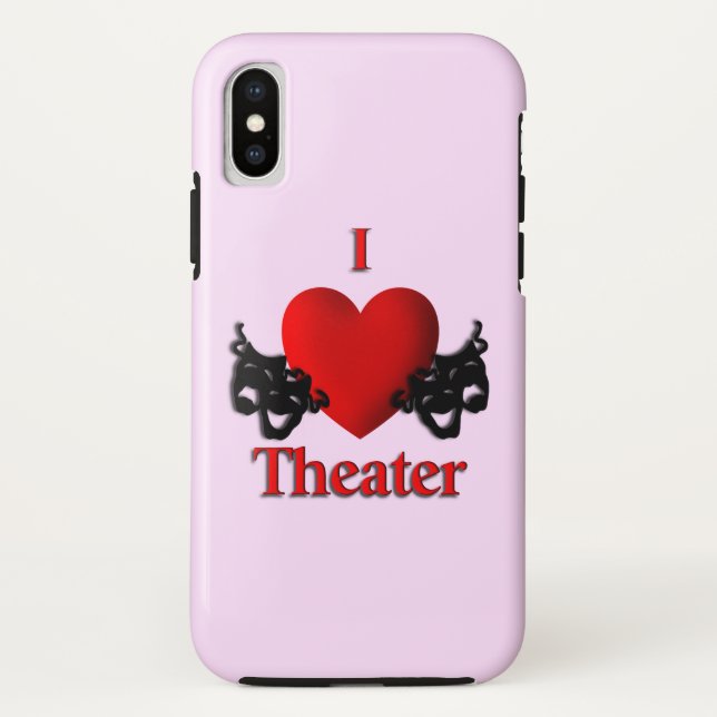 Funda De Case-Mate Para iPhone Teatro I Heart (Reverso)