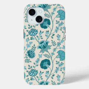 Funda Para iPhone 15 Teatro jacobeo floral grande en crema