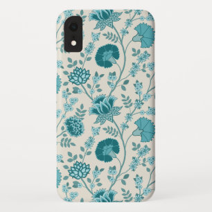 Funda Para iPhone XR Teatro jacobeo floral grande en crema