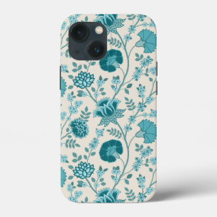 Funda Para iPhone 13 Mini Teatro jacobeo floral grande en crema