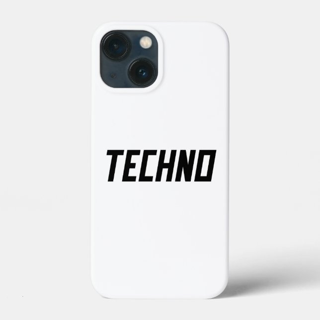 Funda De Case-Mate Para iPhone TECHNO Music (Reverso )