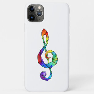 Funda Para iPhone 11 Pro Max Tecla musical arcoiris tremendo clef