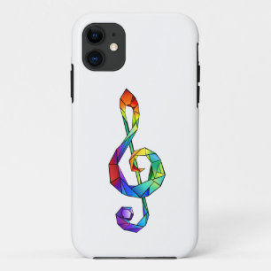 Funda Para iPhone 11 Tecla musical arcoiris tremendo clef