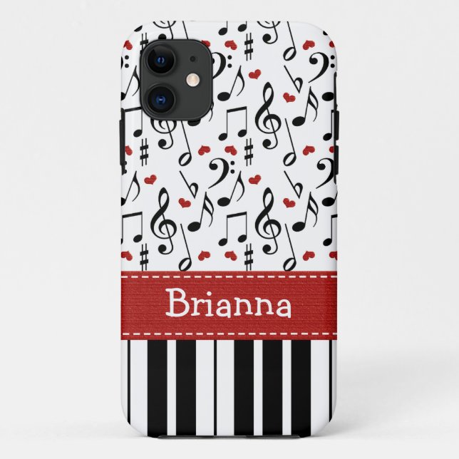 Funda De Case-Mate Para iPhone Teclado de piano (Reverso)