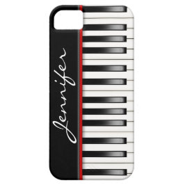Funda Para iPhone 11 Teclado de piano con nombre
