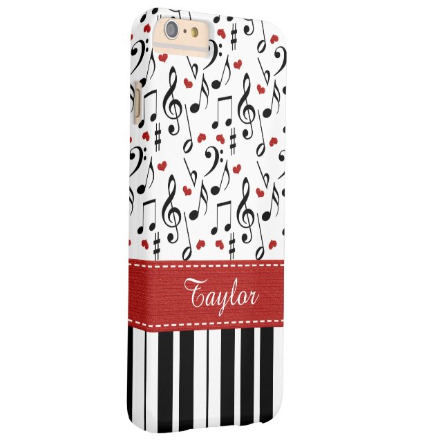 Funda De Case-Mate Para iPhone Teclado de piano rojo (Reverso/Derecho)