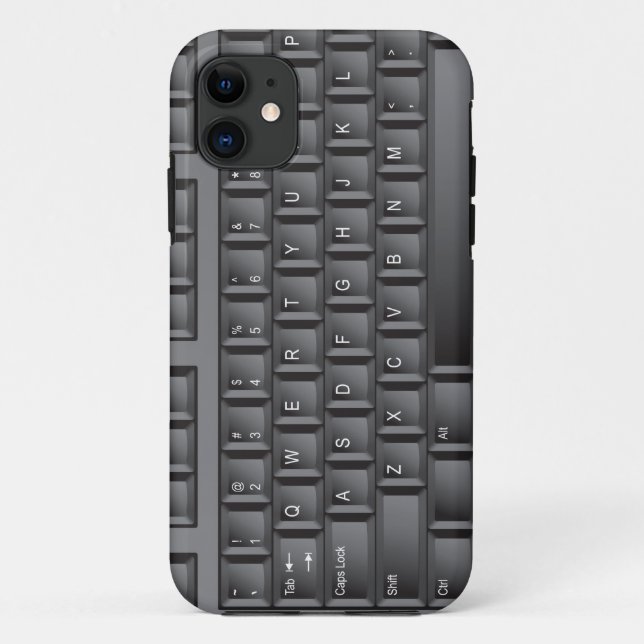 Funda De Case-Mate Para iPhone Teclado negro (Reverso)