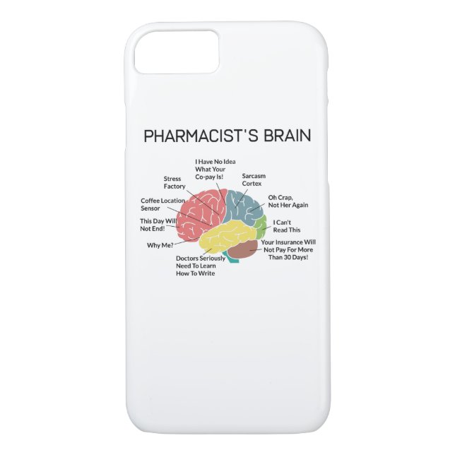 Funda De Case-Mate Para iPhone Tecnología divertida de la farmacia del (Reverso)