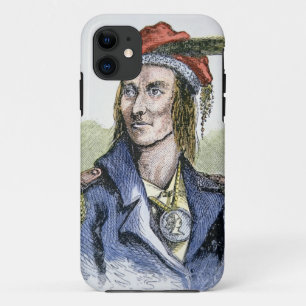 Funda Para iPhone 11 TECUMSEH (1768-1813) (grabado coloreado)