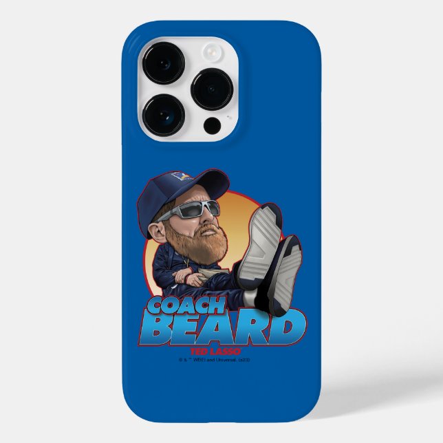 Funda De Case-Mate Para iPhone Ted Lasso | Coach Beard Bobblehead (Reverso )