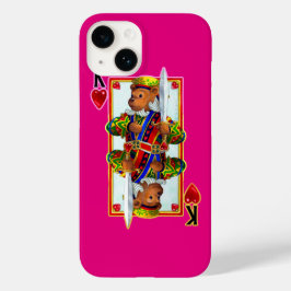 Teddy Bear King of Hearts iPhone 6 Funda