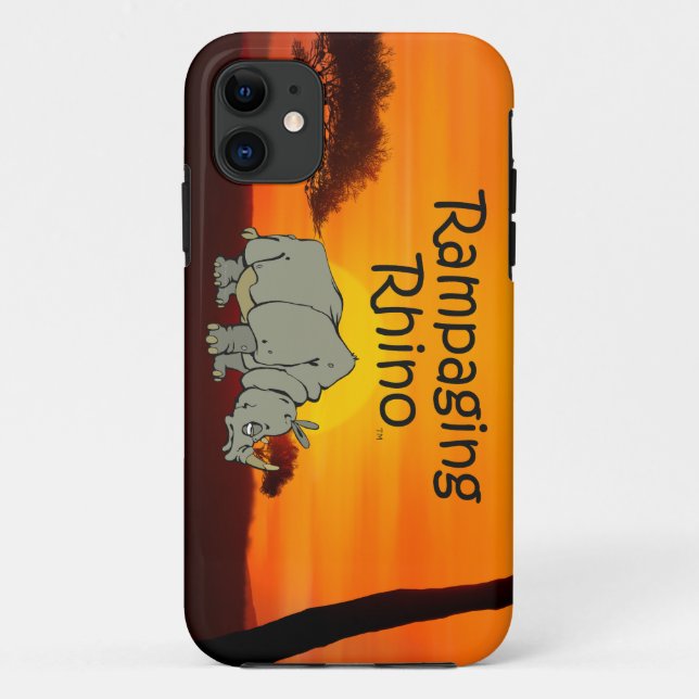 Funda De Case-Mate Para iPhone TEE Rampaging Rhino (Reverso)