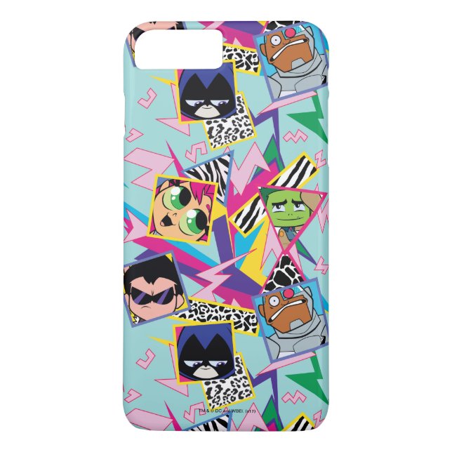 Funda De Case-Mate Para iPhone Teen Titans Go! | Retro 90's Group Collage (Reverso)