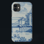 Funda Para iPhone 11 Teja de Delft que muestra un puente levadizo sobre<br><div class="desc">Imagen: Teja de 56463 Delft que muestra un puente levadizo sobre un canal,  siglo XIX. Escuela holandesa,  (siglo XIX). Colección privada,  la colección de Stapleton.  Arte,  Bello Artes.</div>