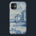 Funda Para iPhone 11 Teja de Delft que muestra un puente levadizo sobre<br><div class="desc">Imagen: Teja de 56463 Delft que muestra un puente levadizo sobre un canal,  siglo XIX. Escuela holandesa,  (siglo XIX). Colección privada,  la colección de Stapleton.  Arte,  Bello Artes.</div>