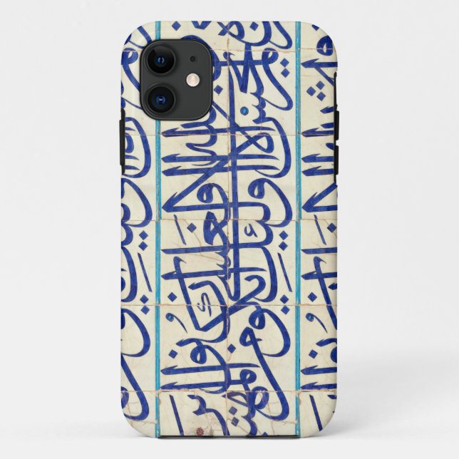 Funda De Case-Mate Para iPhone Tejas de Iznik con caligrafía islámica (Reverso)