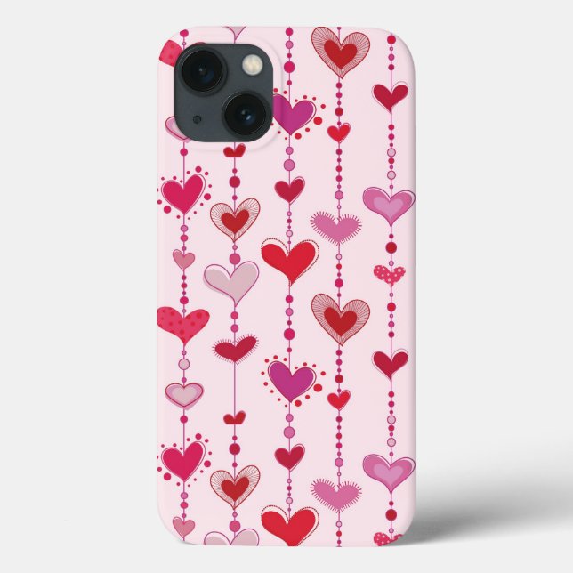 Funda De Case-Mate Para iPhone Tejas del corazón (Reverso)