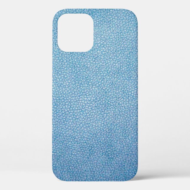 Funda De Case-Mate Para iPhone Tejido azul (Reverso )