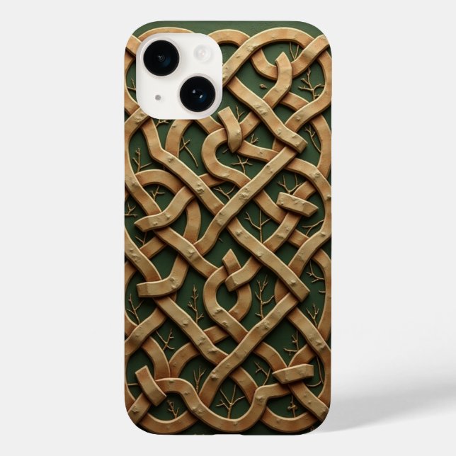 Funda De Case-Mate Para iPhone Tejido celta (Reverso )