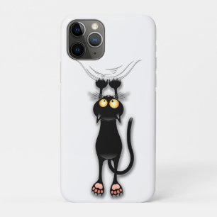 Funda Para iPhone 11 Pro Tejido de caracteres divertidos de gato