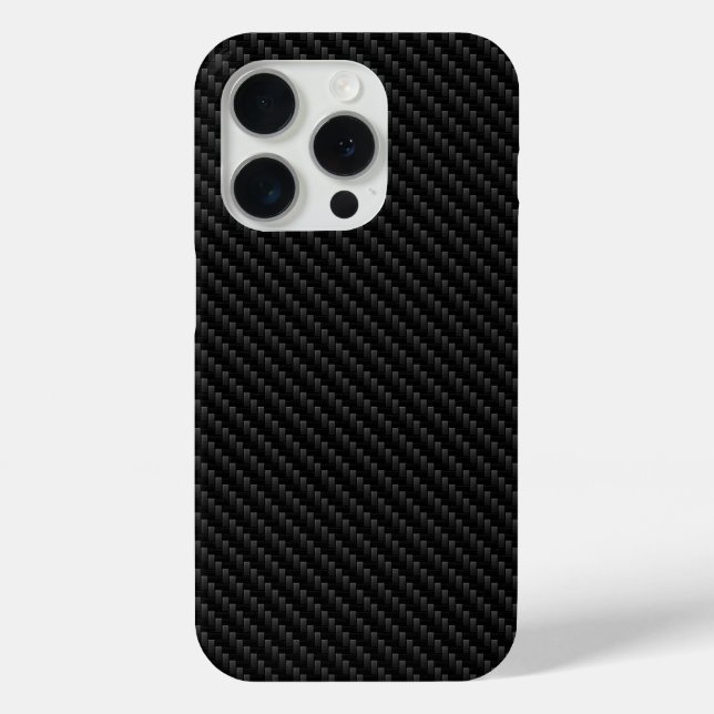 Funda De Case-Mate Para iPhone Tejido de fibra de carbono brillante, moderno (Reverso )