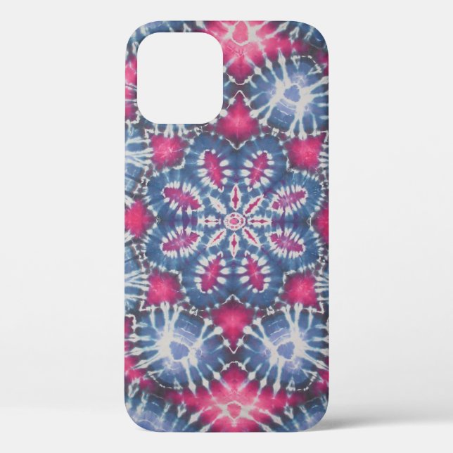 Funda De Case-Mate Para iPhone Tejido de flores (Reverso )