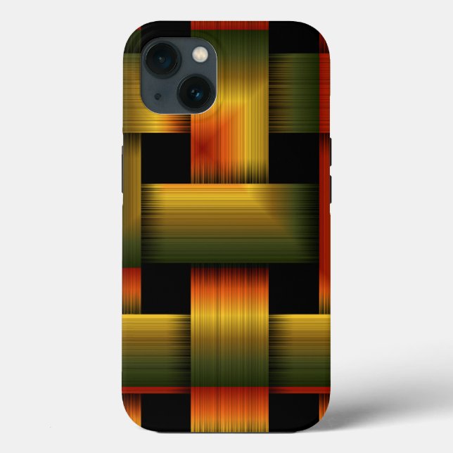 Funda De Case-Mate Para iPhone Tejido de oro caliente (Reverso )